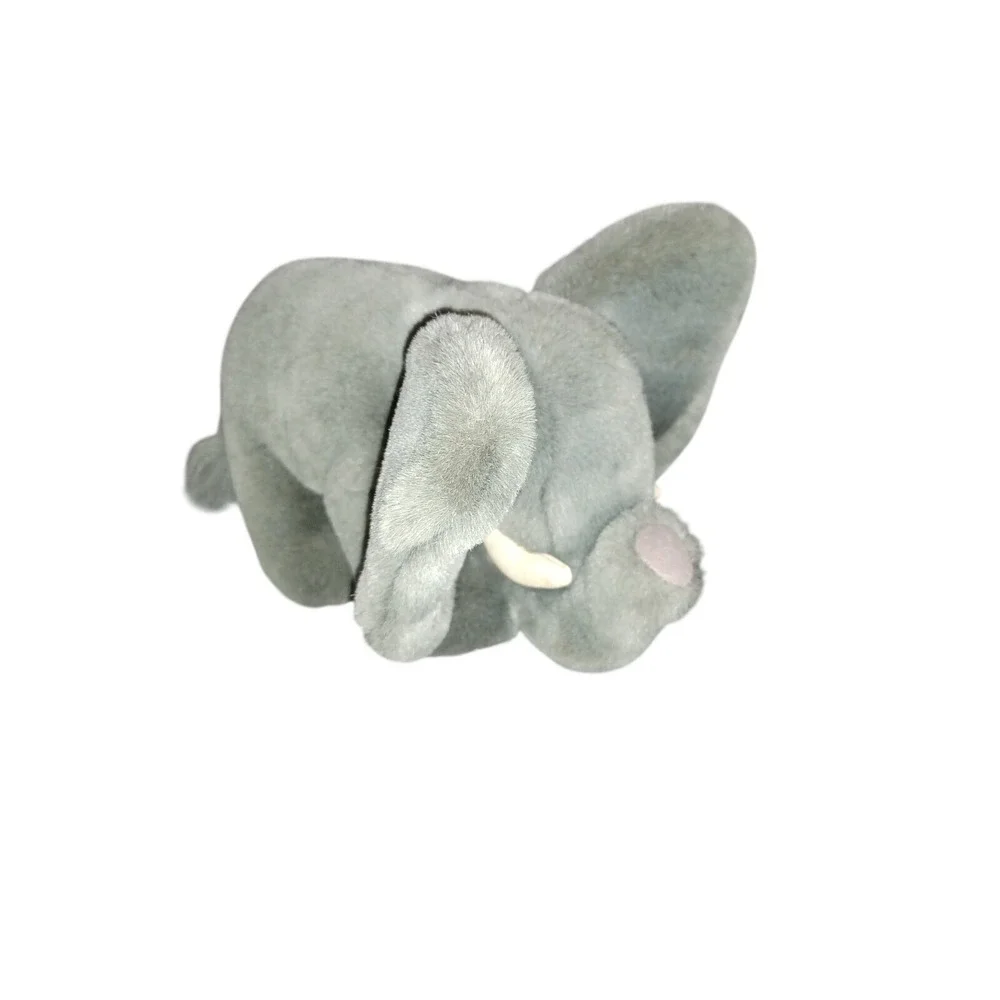 Vintage Dakin Elephant Plush Grey Stuffed‎ Animal Large Ears Red Tag 1980s 1990s
